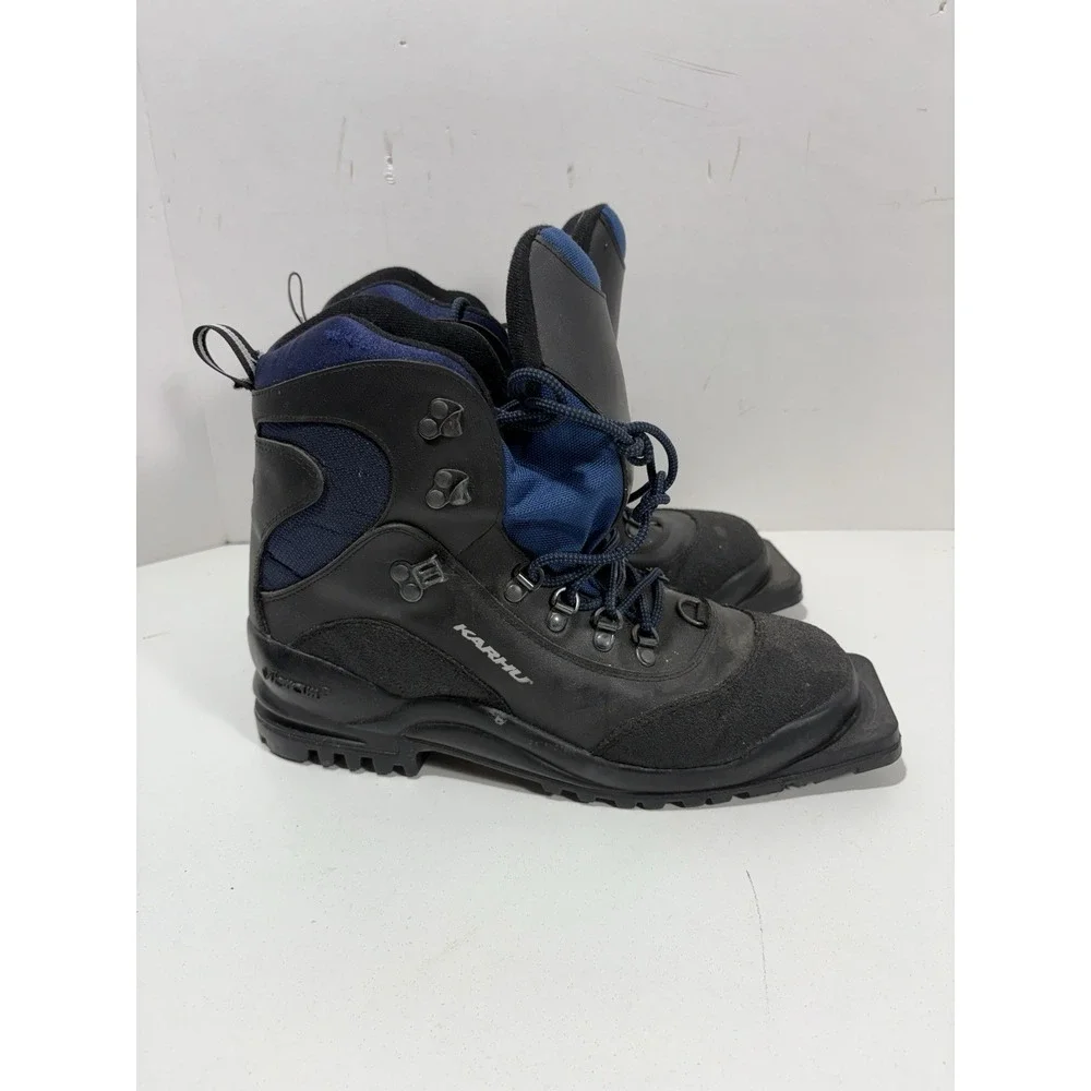 KARHU CONVERT Backcountry Cross-Country 75mm Ski‎ Boots Men's 9.5 M Black Blue